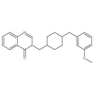 3-({1-[(3-Methoxyphenyl)methyl]piperidin-4-yl}methyl)-3,4-dihydroquinazolin-4-one Structure