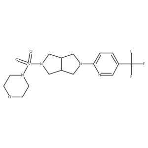 4-({5-[5-(Trifluoromethyl)pyridin-2-yl]-octahydropyrrolo[3,4-c]pyrrol-2-yl}sulfonyl)morpholine结构式