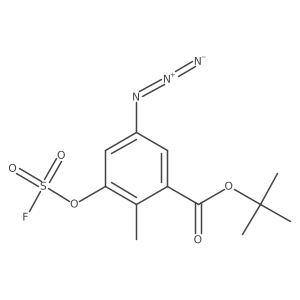 Tert-butyl 5-azido-3-[(fluorosulfonyl)oxy]-2-methylbenzoate Structure