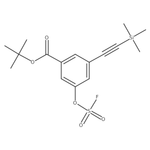 Tert-butyl 3-[(fluorosulfonyl)oxy]-5-[2-(trimethylsilyl)ethynyl]benzoate Structure