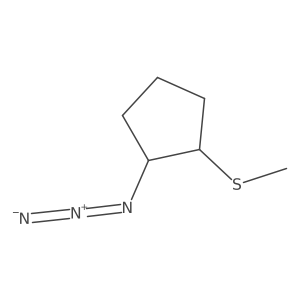 (1R,2R)-1-Azido-2-methylsulfanylcyclopentane结构式