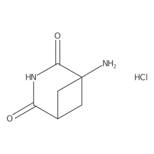 1-Amino-3-azabicyclo[3.1.1]heptane-2,4-dione hydrochloride结构式