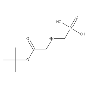 ({[2-(Tert-butoxy)-2-oxoethyl]amino}methyl)phosphonic acid结构式