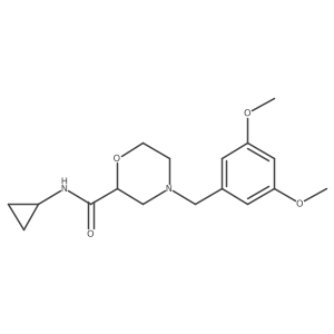N-cyclopropyl-4-[(3,5-dimethoxyphenyl)methyl]morpholine-2-carboxamide Structure