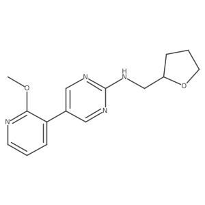 5-(2-methoxypyridin-3-yl)-N-[(oxolan-2-yl)methyl]pyrimidin-2-amine结构式