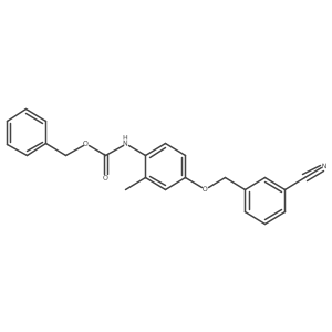 benzyl N-{4-[(3-cyanophenyl)methoxy]-2-methylphenyl}carbamate Structure