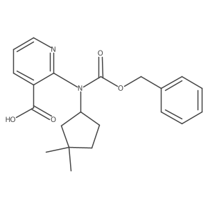 2-{[(Benzyloxy)carbonyl](3,3-dimethylcyclopentyl)amino}pyridine-3-carboxylic acid Structure