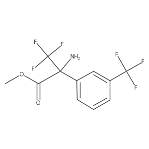 Methyl 2-amino-3,3,3-trifluoro-2-[3-(trifluoromethyl)phenyl]propanoate结构式