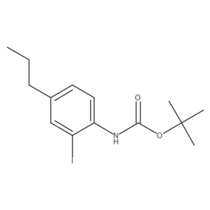 tert-butyl N-(2-iodo-4-propylphenyl)carbamate Structure