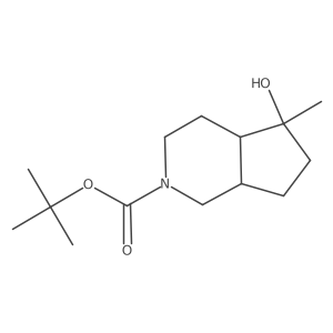 Tert-butyl 5-hydroxy-5-methyl-3,4,4A,6,7,7A-hexahydro-1H-cyclopenta[C]pyridine-2-carboxylate Structure