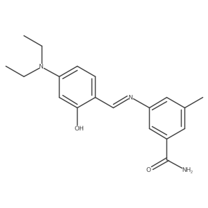 3-({[4-(Diethylamino)-2-hydroxyphenyl]methylidene}amino)-5-methylbenzamide Structure