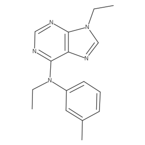 N,9-diethyl-N-(3-methylphenyl)-9H-purin-6-amine Structure