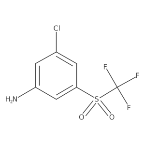 3-Chloro-5-trifluoromethanesulfonylaniline结构式