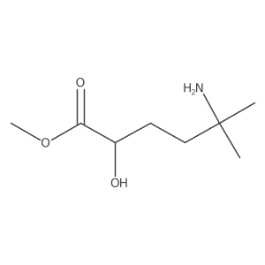Methyl 5-amino-2-hydroxy-5-methylhexanoate结构式