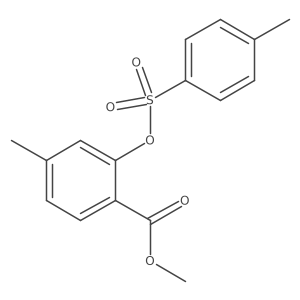 Methyl 4-methyl-2-[(4-methylbenzenesulfonyl)oxy]benzoate Structure