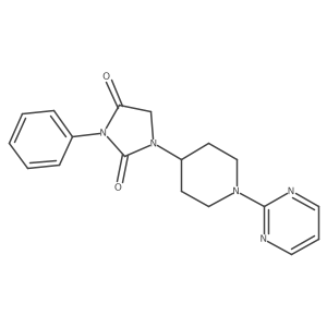 3-Phenyl-1-[1-(pyrimidin-2-yl)piperidin-4-yl]imidazolidine-2,4-dione结构式