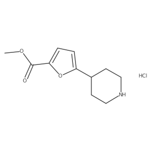 Methyl5-(piperidin-4-yl)furan-2-carboxylatehydrochloride结构式