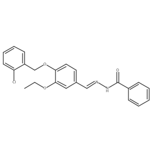 Benzoic acid, 2-[[4-[(2-chlorophenyl)methoxy]-3-ethoxyphenyl]methylene]hydrazide结构式