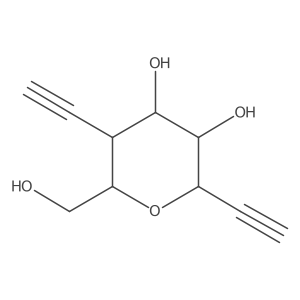 2,6-Anhydro-3,7,8-trideoxy-3-C-ethynyl-D-glycero-D-manno-oct-7-ynitol结构式