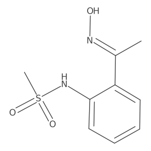 N-{2-[1-(hydroxyimino)ethyl]phenyl}methanesulfonamide Structure