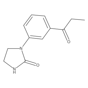 1-[3-(1-Oxopropyl)phenyl]-2-imidazolidinone结构式