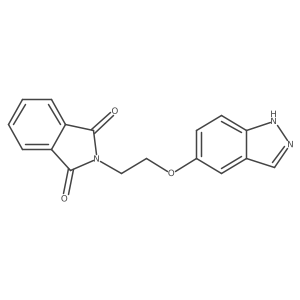 2-(2-((1H-indazol-5-yl)oxy)ethyl)isoindoline-1,3-dione结构式