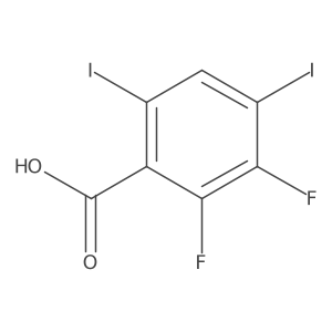 2,3-Difluoro-4,6-diiodobenzoic acid Structure