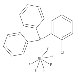 Sulfonium, (chlorophenyl)diphenyl-, (OC-6-11)-hexafluoroantimonate(1-) (1:1) Structure