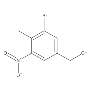 (3-bromo-4-methyl-5-nitro-phenyl)methanol Structure