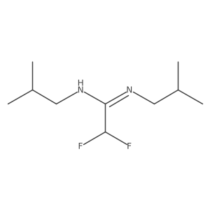 Ethanimidamide, 2,2-difluoro-N,Na(2)-bis(2-methylpropyl)-结构式