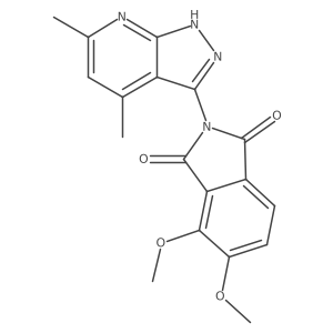 2-(4,6-dimethyl-1H-pyrazolo[3,4-b]pyridin-3-yl)-4,5-dimethoxyisoindoline-1,3-dione Structure