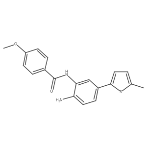 N-(2-amino-5-(5-methylthiophen-2-yl)phenyl)-4-methoxybenzamide Structure