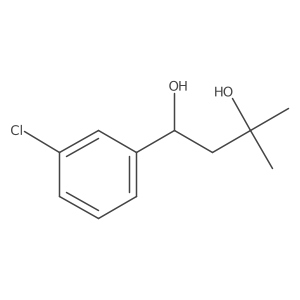 1-(3-Chlorophenyl)-3-methyl-1,3-butanediol Structure