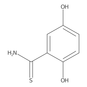 2,5-Dihydroxybenzene-1-carbothioamide Structure