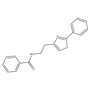 N-[2-(2-phenyl-1,3-thiazol-4-yl)ethyl]benzamide结构式