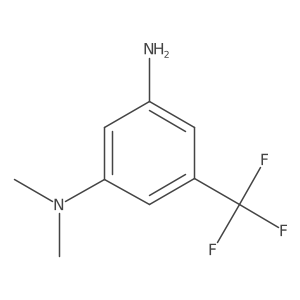 N1,N1-dimethyl-5-(trifluoromethyl)benzene-1,3-diamine结构式
