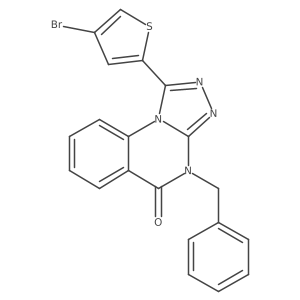 4-benzyl-1-(4-bromothien-2-yl)[1,2,4]triazolo[4,3-a]quinazolin-5(4H)-one Structure