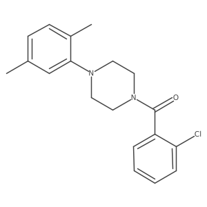 4-(2,5-Dimethylphenyl)piperazinyl 2-chlorophenyl ketone结构式