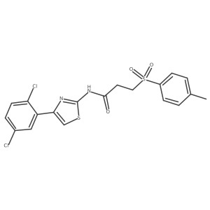 N-(4-(2,5-dichlorophenyl)thiazol-2-yl)-3-tosylpropanamide Structure