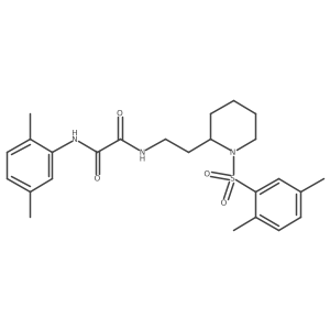 N1-(2,5-dimethylphenyl)-N2-(2-(1-((2,5-dimethylphenyl)sulfonyl)piperidin-2-yl)ethyl)oxalamide Structure