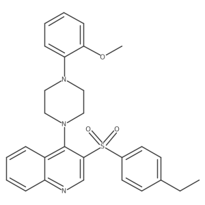 3-((4-Ethylphenyl)sulfonyl)-4-(4-(2-methoxyphenyl)piperazin-1-yl)quinoline Structure