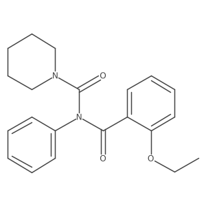 N-(2-ethoxybenzoyl)-N-phenylpiperidine-1-carboxamide结构式