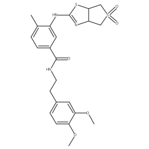 N-[2-(3,4-dimethoxyphenyl)ethyl]-3-({5,5-dioxo-3aH,4H,6H,6aH-5lambda6-thieno[3,4-d][1,3]thiazol-2-yl}amino)-4-methylbenzamide Structure