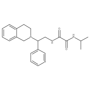 N-(propan-2-yl)-N'-[2-(pyridin-3-yl)-2-(1,2,3,4-tetrahydroisoquinolin-2-yl)ethyl]ethanediamide结构式