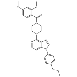 (2,4-dimethoxyphenyl)(4-(3-(4-ethoxyphenyl)-3H-[1,2,3]triazolo[4,5-d]pyrimidin-7-yl)piperazin-1-yl)methanone结构式