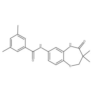 N-(3,3-dimethyl-4-oxo-2,3,4,5-tetrahydrobenzo[b][1,4]oxazepin-7-yl)-3,5-dimethylbenzamide Structure