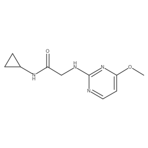 n-Cyclopropyl-2-((4-methoxypyrimidin-2-yl)amino)acetamide结构式