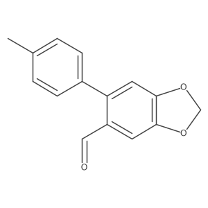 6-(p-tolyl)-1,3-benzodioxole-5-carbaldehyde Structure