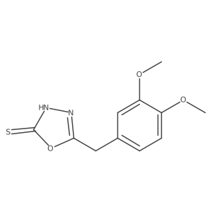 5-[(3,4-Dimethoxyphenyl)methyl]-1,3,4-oxadiazole-2-thiol Structure