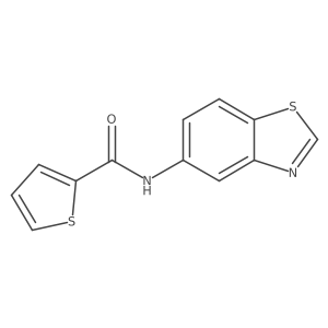 N-(benzo[d]thiazol-5-yl)thiophene-2-carboxamide Structure
